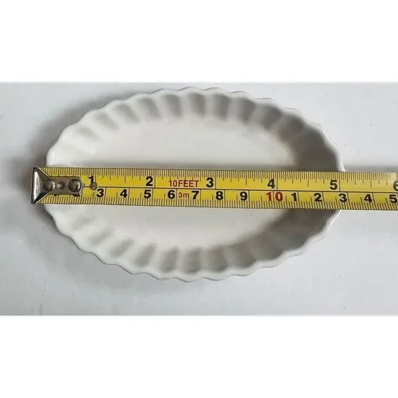 BonJour 4-oz Creme Brulee Ramekins Set of 4 Oval Shaped White - Picture 8 of 8